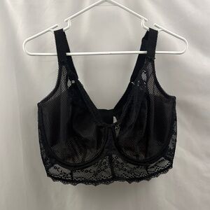 Elomi Charley Bra 38L Long Line Black Lace